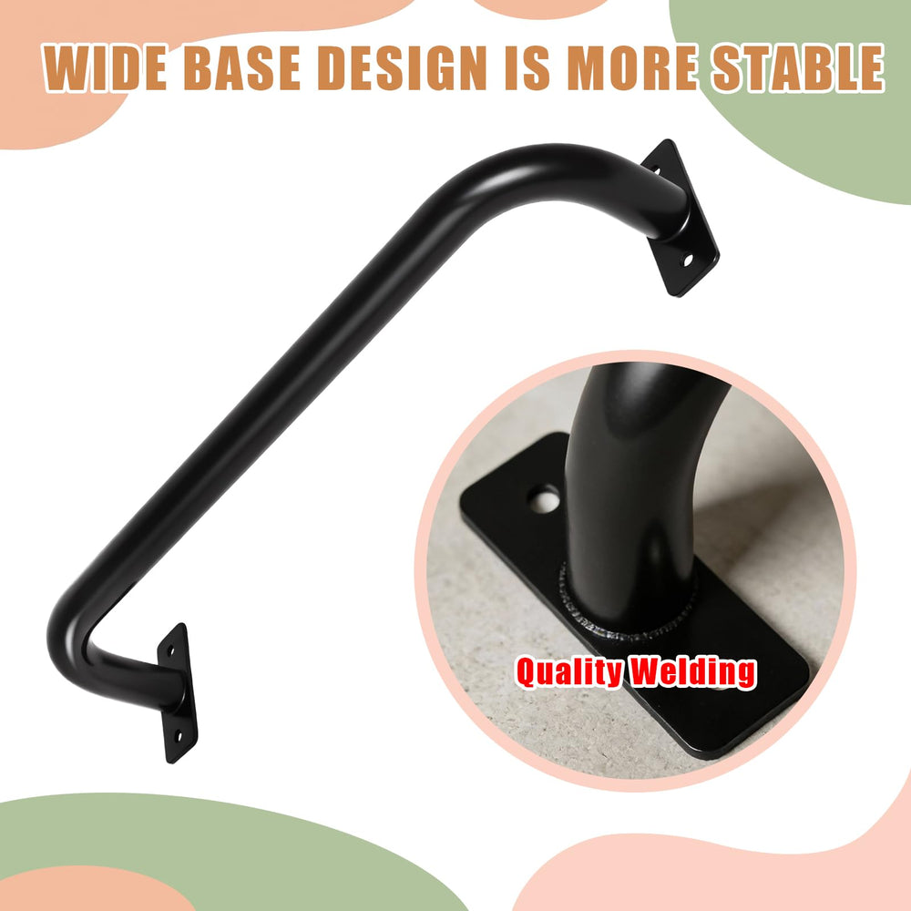 ICokin 17-inch grab bars with pre-drilled holes for quick installation.
