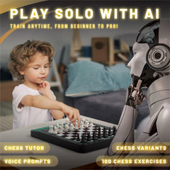 iCore Electronic Chess Set Pro Black teaching exercises preview for structured training