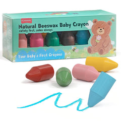 iCrayon soy-beeswax crayons front pack showing 12-color set for toddlers