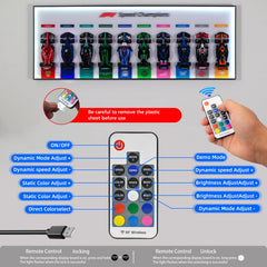 iCUANUTY wall-mount RGB LED enables space-saving wall display.