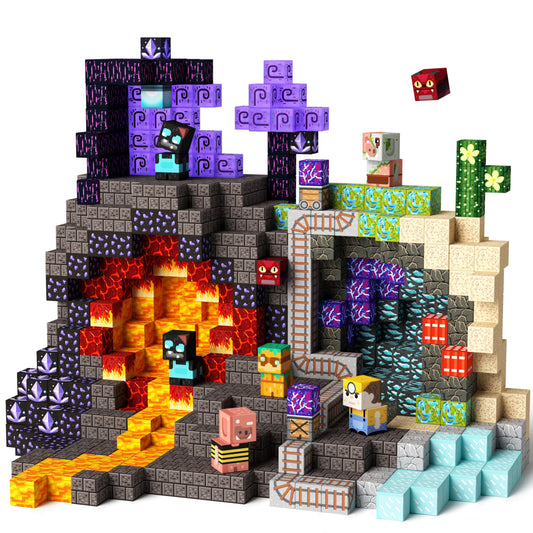 idoot 150pcs magnetic blocks castle build shows creative play and castle creation