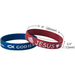 IDREAMBAND Bible Verse Bracelets feature 8-inch circumference and slight stretch for a versatile fit.
