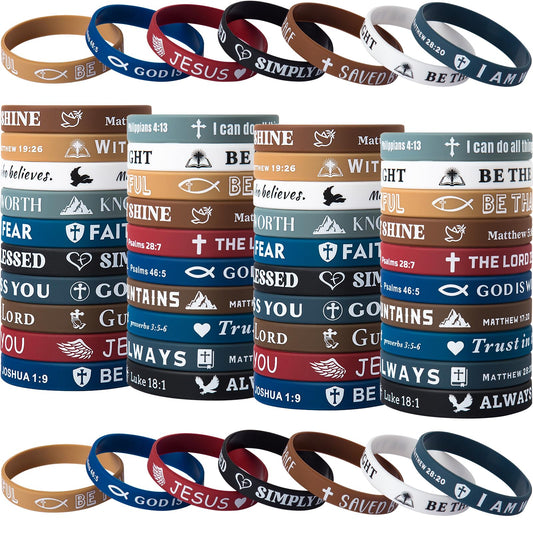 IDREAMBAND Bible Verse Bracelets 80-piece pack showcasing verses for everyday inspiration.