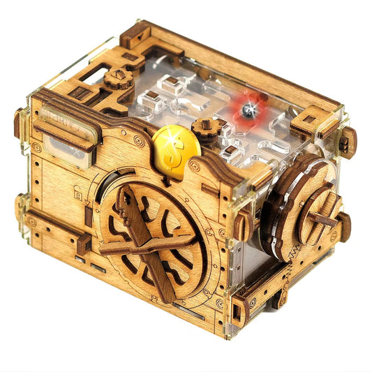 iDventure A-Maze-ing Safe money box with coins ready to save