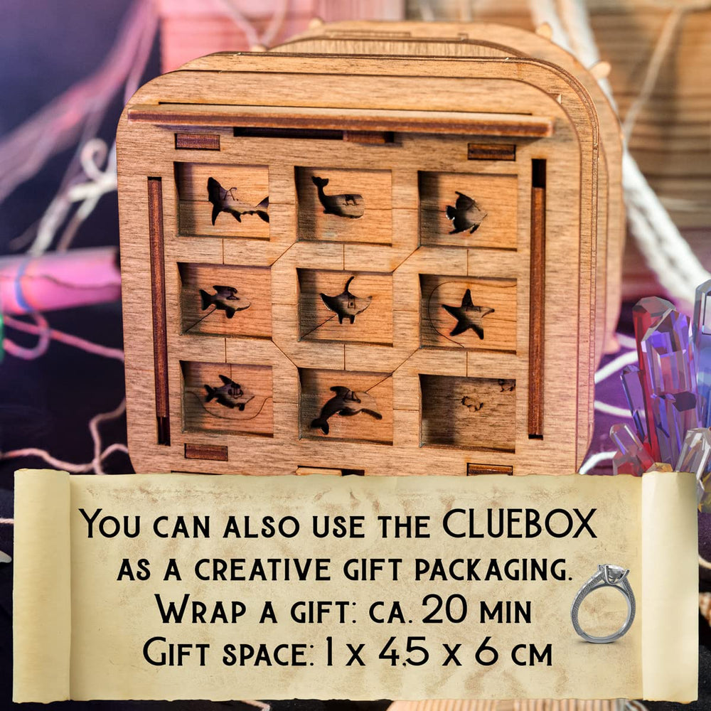 idventure Cluebox birch wood design emphasizes durable premium finish