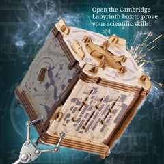 iDventure Cluebox Cambridge Labyrinth gift-ready packaging enhances puzzle gifting.