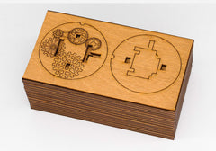 iDventure Kryptos laser-cut birch wood construction offers durable elegance.