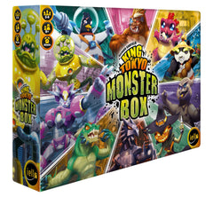IELLO King of Tokyo Monster Box cover art highlights the all-in-one gaming experience.