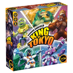 IELLO King of Tokyo space penguin in the box, ready for quick setup and big battles.