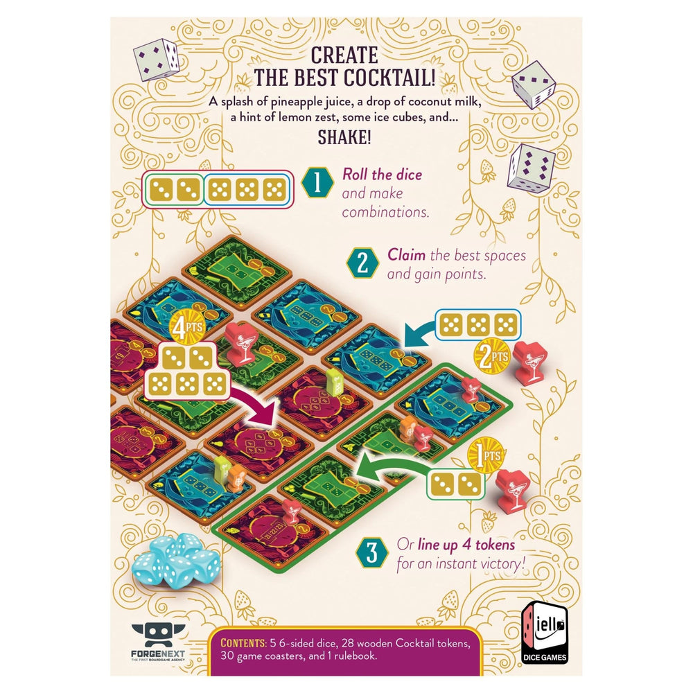 IELLO Pina Coladice vibrant theme brightens family game night