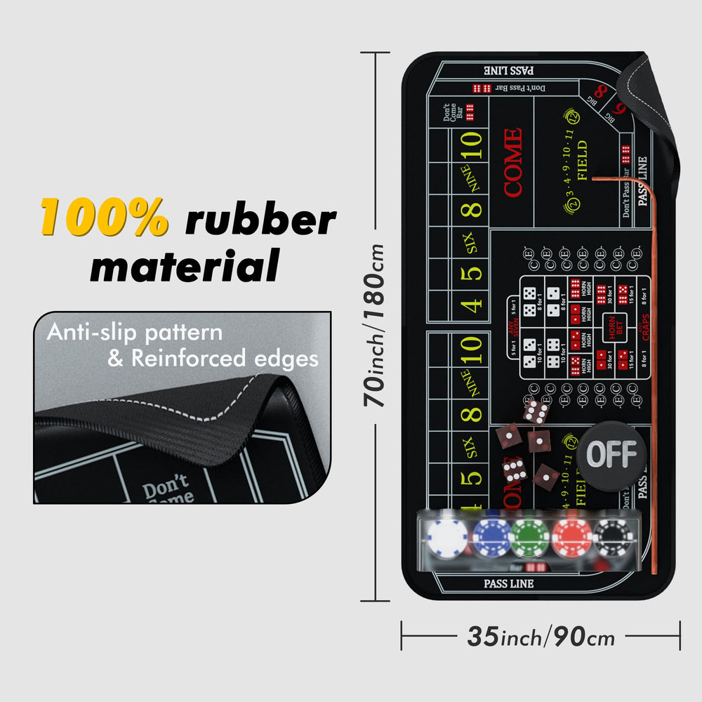 iesstros craps stick 36-inch helps reach across the table easily.