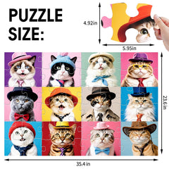 IFLOVE Jumbo Cat Floor Puzzle features vivid colors to spark cognitive skills