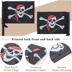ifeolo double-sided pirate flag 200D polyester designed for outdoor use