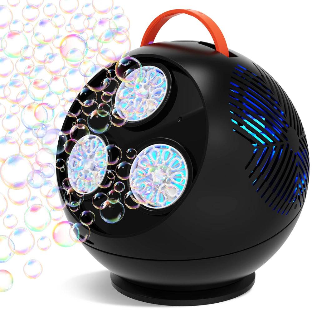 IFLOVE bubble sphere with colorful rotating lights for magical outdoor fun.
