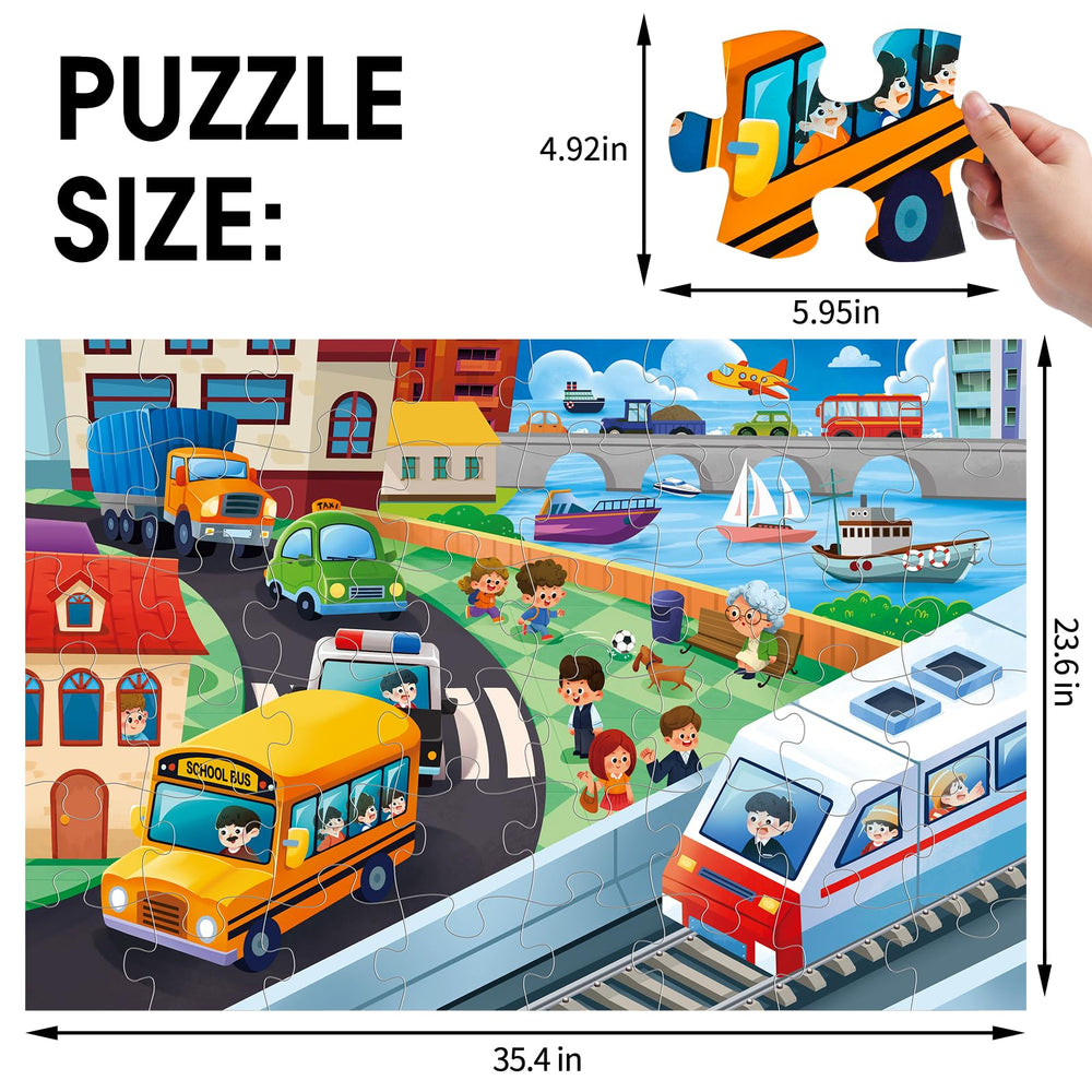 IFLOVE city transportation illustrations help kids explore vehicle types and city life.