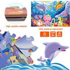 IFLOVE durable cardboard puzzle pieces withstand frequent play and sharing among kids