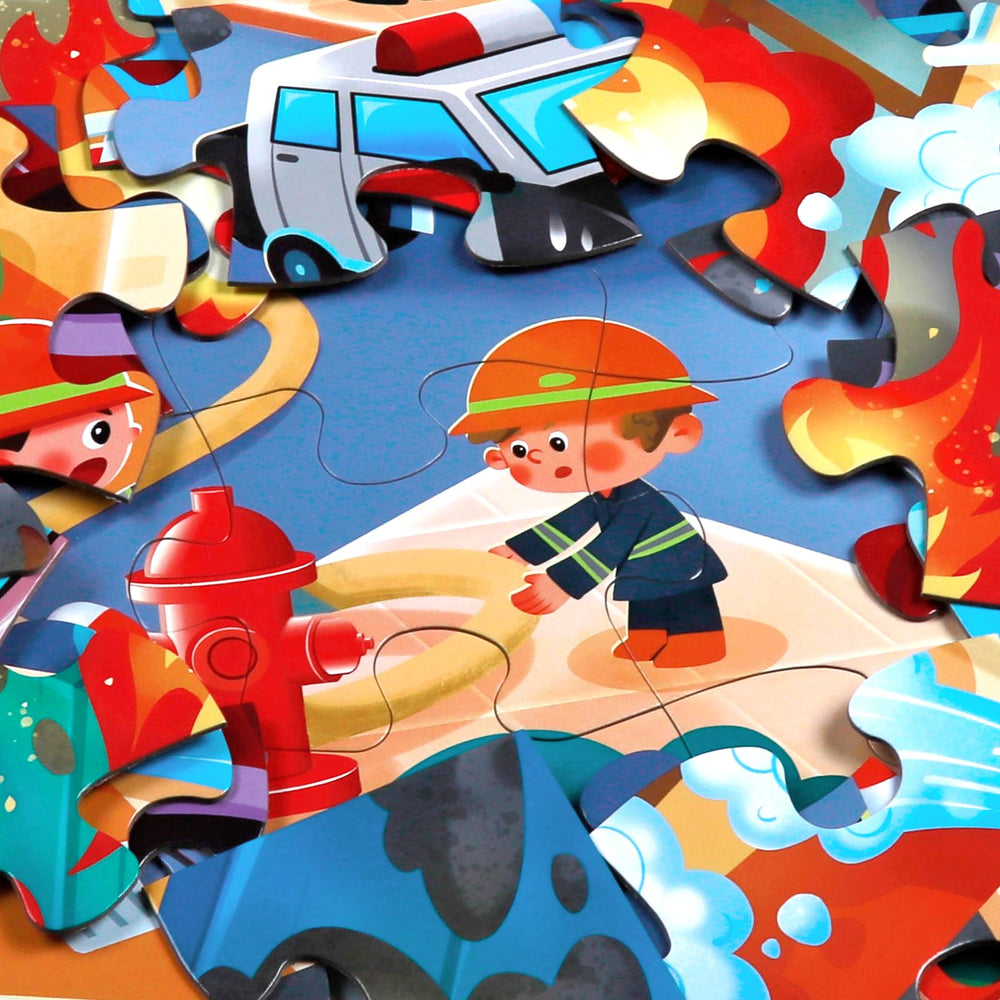 IFLOVE firefighter figures and vehicles inspire imaginative role-play and storytelling.