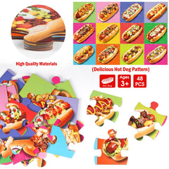 IFLOVE food-themed puzzle mat doubles as a colorful play area