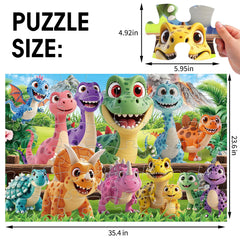 IFLOVE jumbo floor puzzle-dinosaur 48 pieces provide durable, safe play for kids.