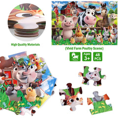 IFLOVE farm animals puzzle supports hand-eye coordination through engaging play.