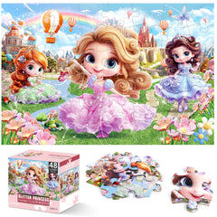 IFLOVE jumbo floor puzzle-princess kingdom, a vibrant scene that sparks imaginative play and concentration.