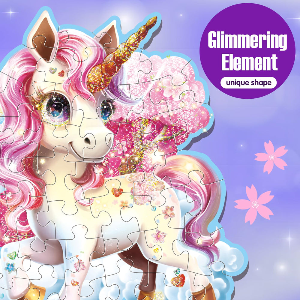 IFLOVE shimmery-unicorn-detail piece adds visual sparkle during playtime
