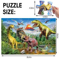 IFLOVE Jumbo Floor Puzzle toddler hands grasping piece for easy play.