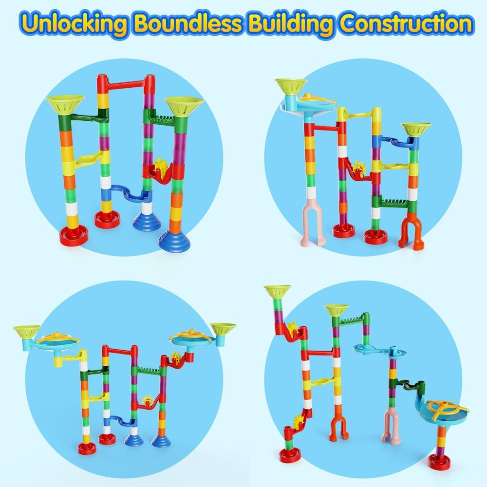 ifollower Families enjoy a cooperative marble race boosting teamwork and creativity.