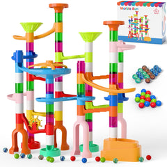ifollower marble run kit parts arranged for endless customizable builds