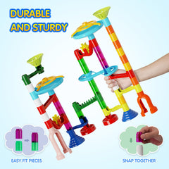 ifollower Marble track pieces assortment highlights varied segments for custom race layouts.