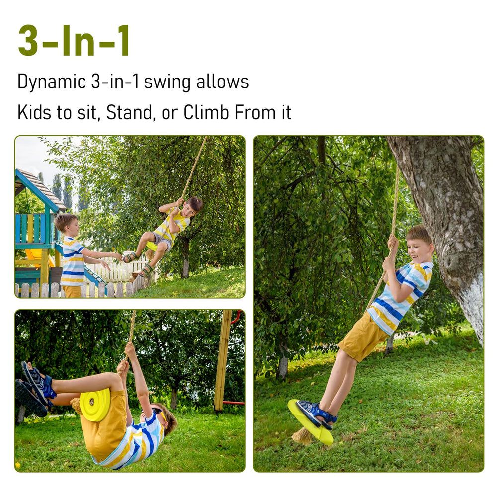 IFoyo kids enjoying backyard swing for active outdoor play
