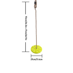 IFoyo yellow swing seat for kids enhances outdoor family time
