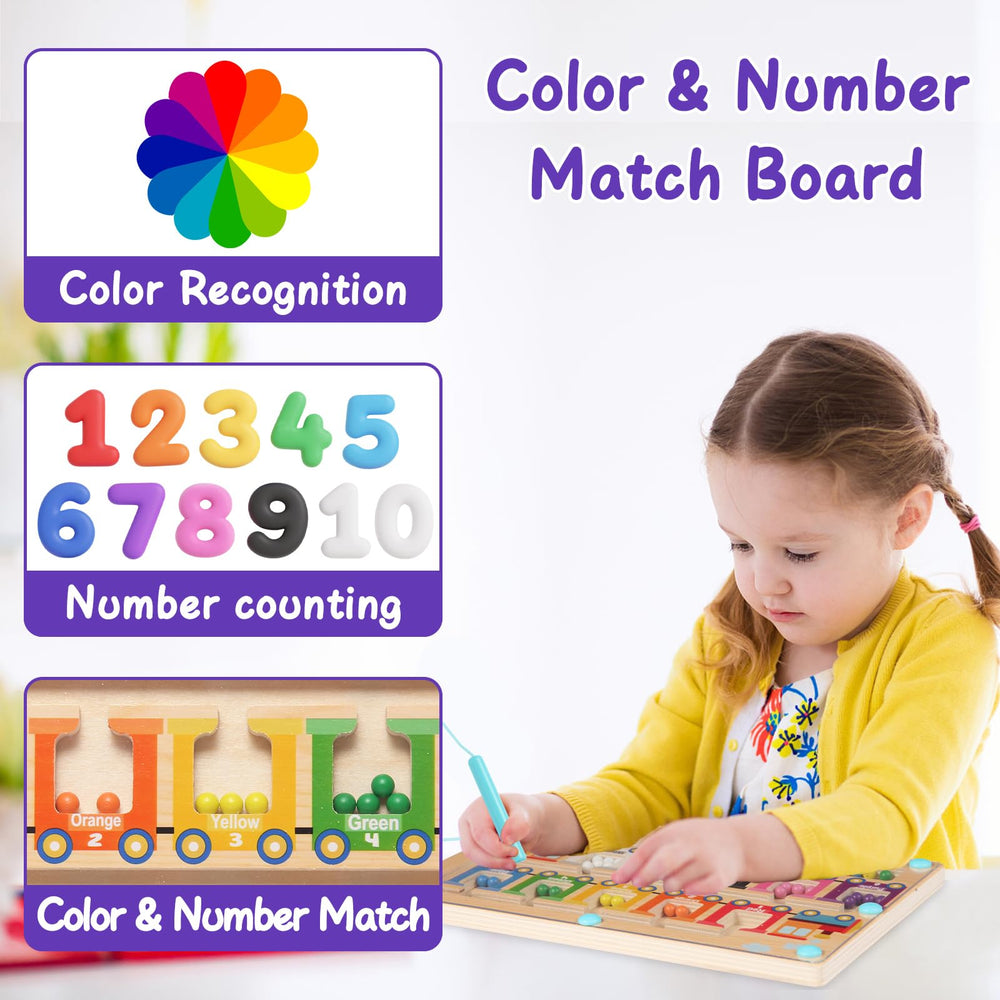 iFunLong Magnetic Color and Number Maze gift-ready packaging makes it a thoughtful stocking stuffer.