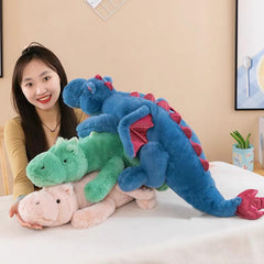 IFX24 dragon plush close-up highlighting fluffy texture and inviting face