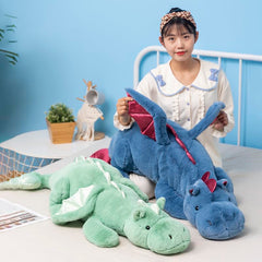 IFX24 white dragon plush 35.4-inch soft cuddle toy for bedtime