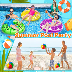iGeeKid Grape pool float, colorful 30-inch float for water play.