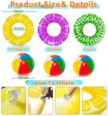 iGeeKid Pineapple pool float, tropical style for sunny pool days.