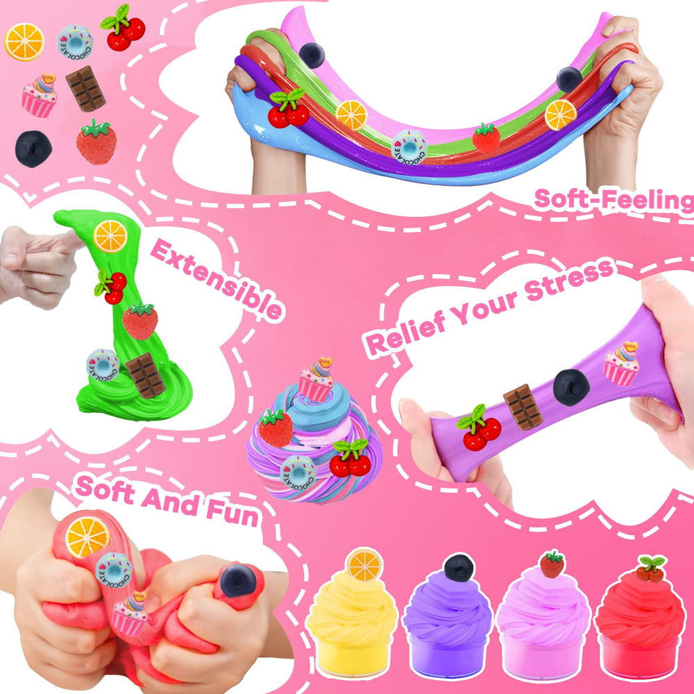 igeekid slime colors swirled to show soft stretchy texture and squish