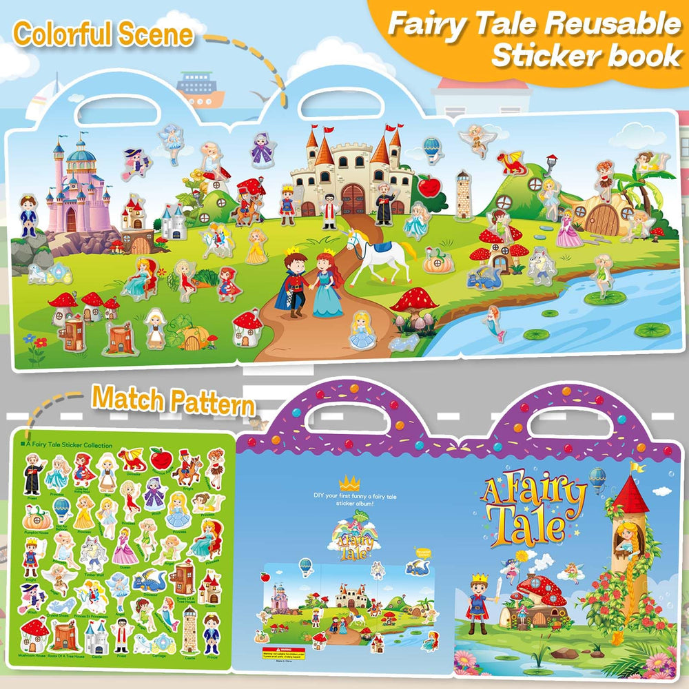 iGetooy sticker pack for toddlers, durable and reusable