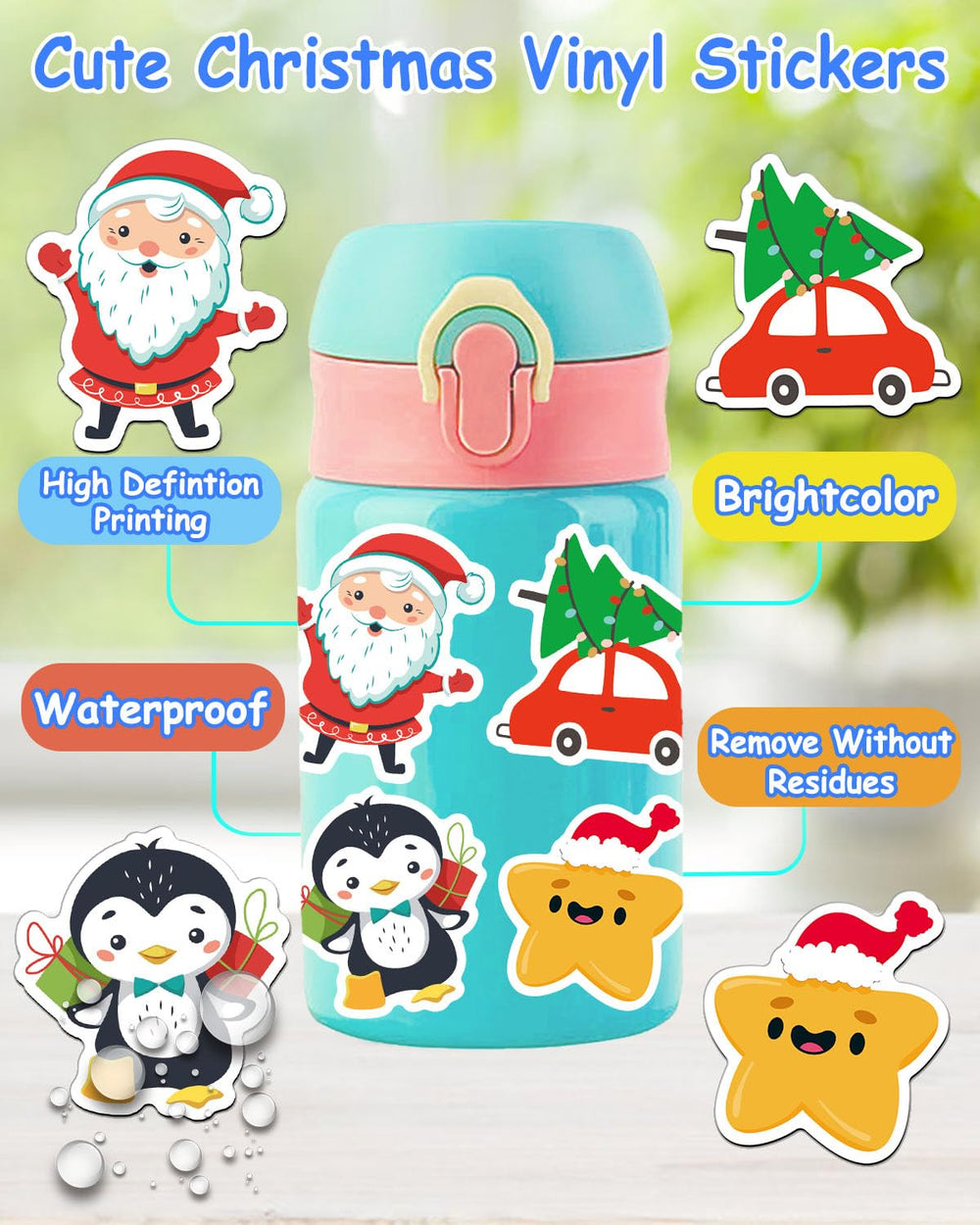 iGetooy laptop stickers colorful designs personalize your device’s look.