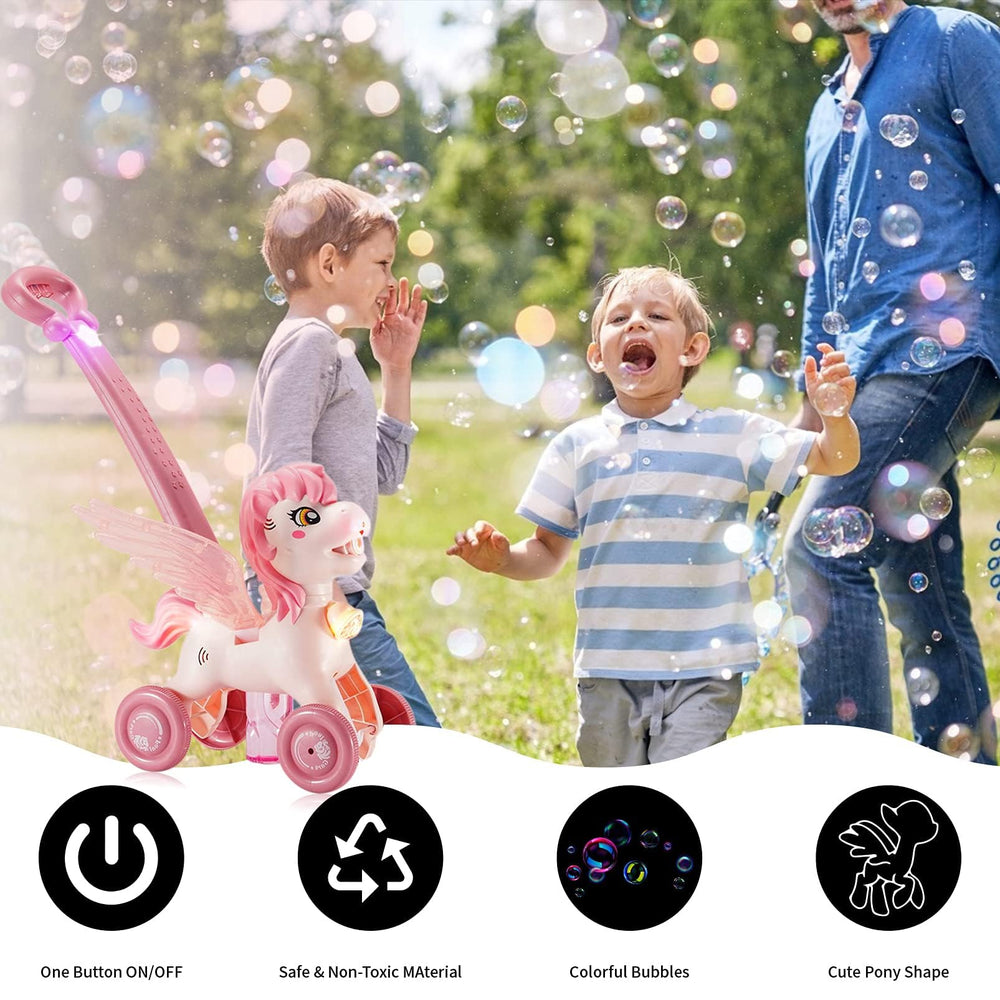 IGINOA safe non-toxic plastic keeps bubble play gentle for little ones.