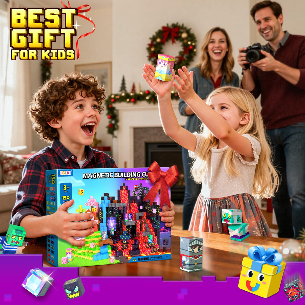IGIVI magnetic blocks family play scene invites shared creativity and learning.