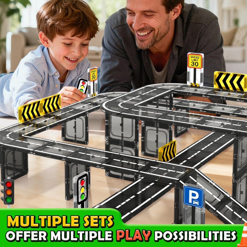 IGIVI magnetic road set boosts creativity and early problem solving