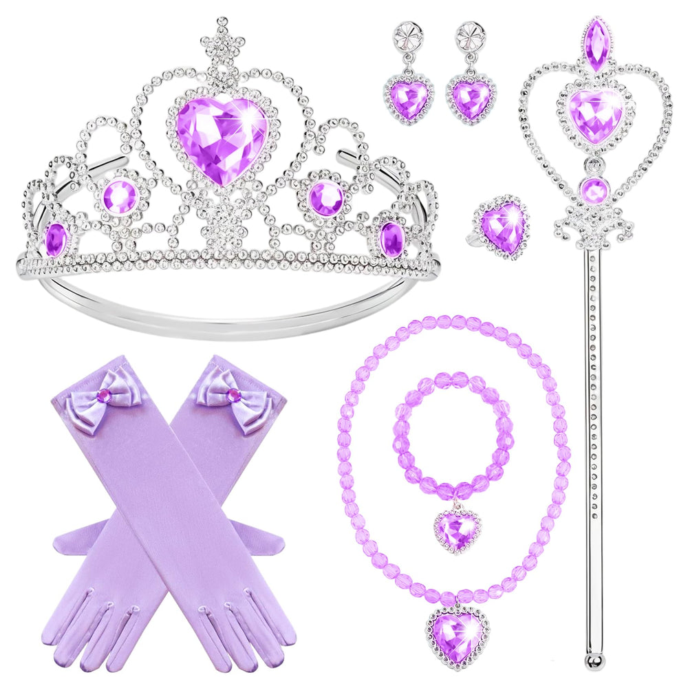 IGMaryBox crown with purple crystals for dress-up and photoshoots