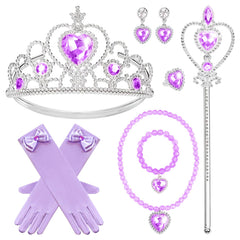 IGMaryBox crown with purple crystals for dress-up and photoshoots