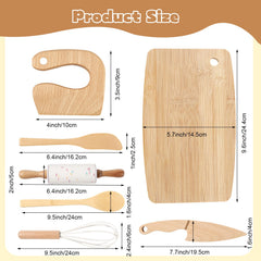 IHFAIO wooden spoon comfortable grip for little cooks and sauces.