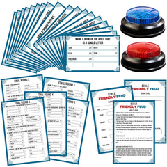 IIDEA Bible Feud buzzer glows during gameplay, adding authentic show-style excitement.