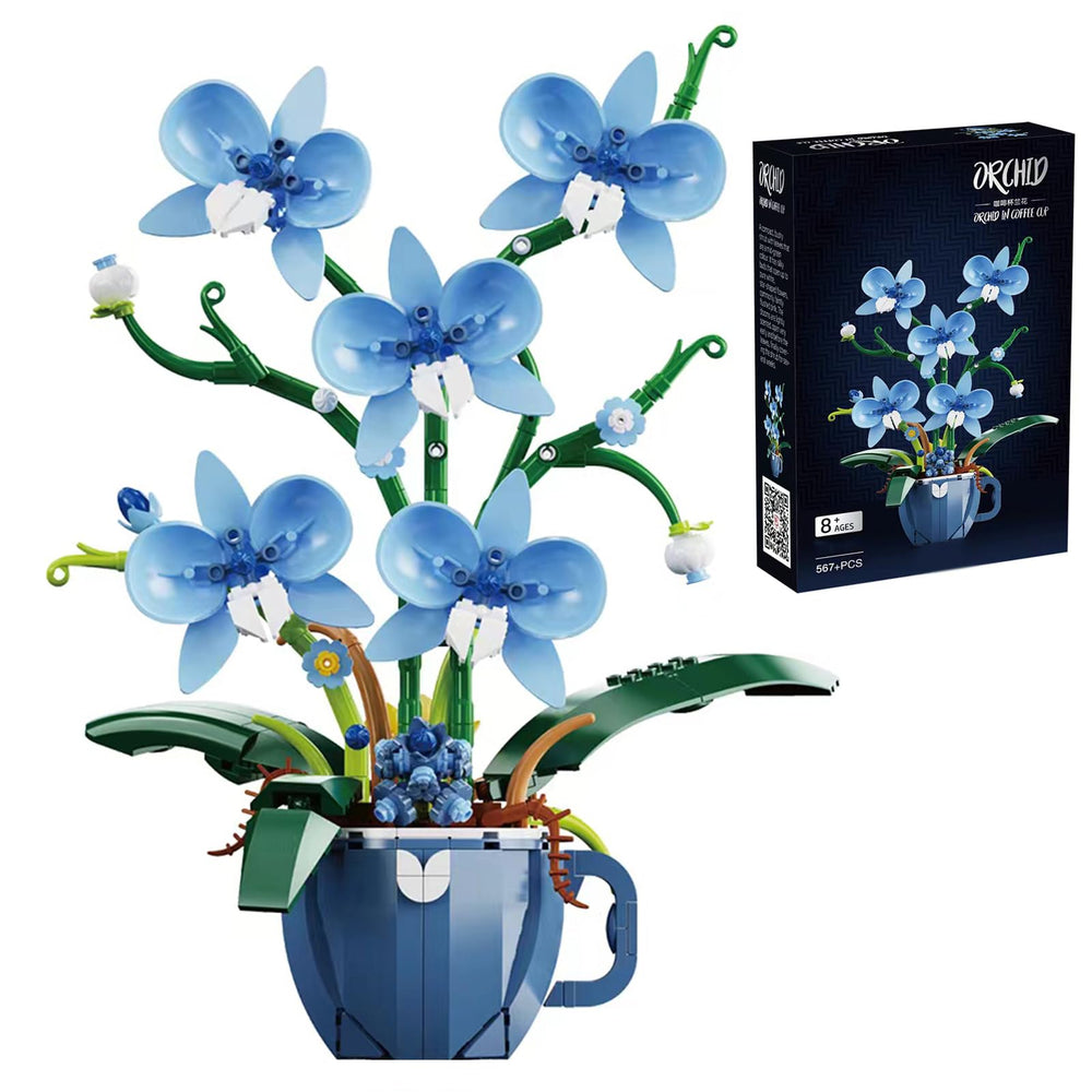 iixeal Blue Orchid Building Set box and instruction manual showing easy start