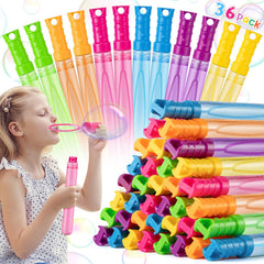 IJIGU 36-pack bubble wands with vibrant colors for lively outdoor play