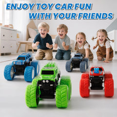 IJIGU monster trucks have non-slip tires and a shock-absorbing chassis for stable play.